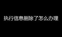 执行信息删除了怎么办理注销申请书